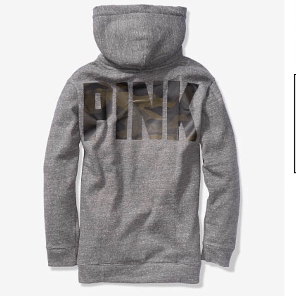 NWT- PINK Sherpa Lined Hood Campus Pullover